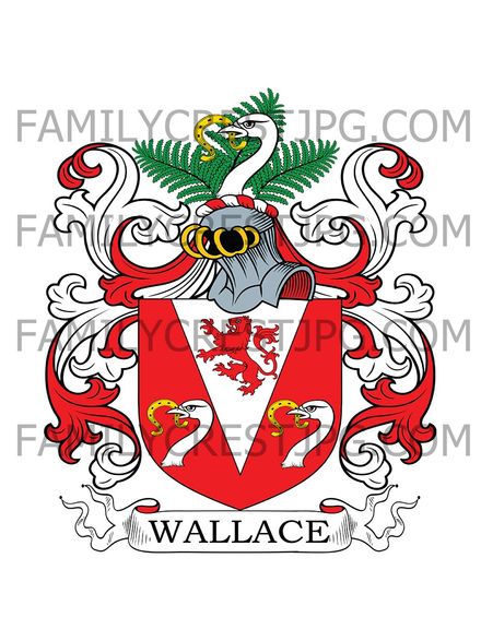 Wallace Family Crest - Sudbourne Hall, co. Suffolk, England
