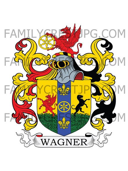 Wagner Family Crest - Bavaria 1745