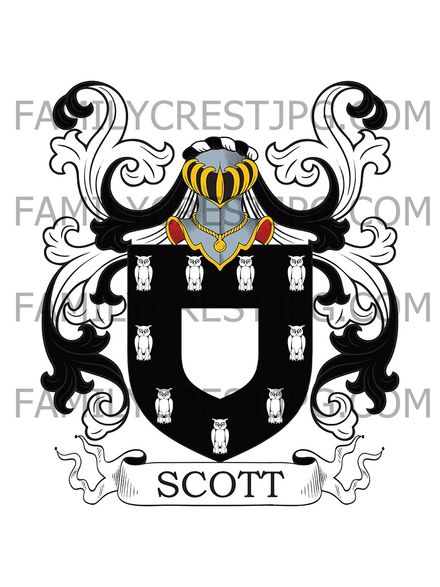 Scott Family Crest - Kent, England