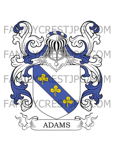 Adams Family Crest - Middlesex, England