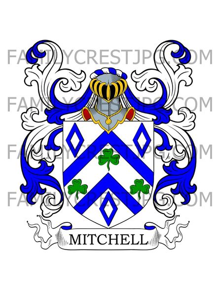 Mitchell Family Crest - Aghadda, co. Cork, Ireland