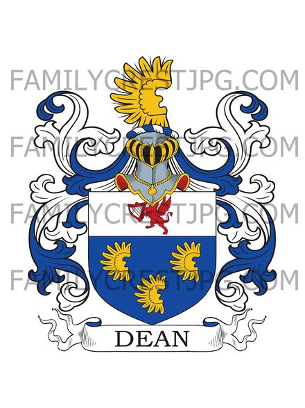 Dean Family Crest - Galway, Ireland