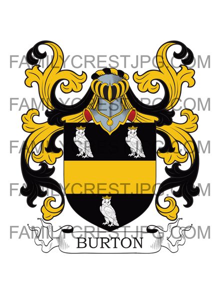 Burton Family Crest