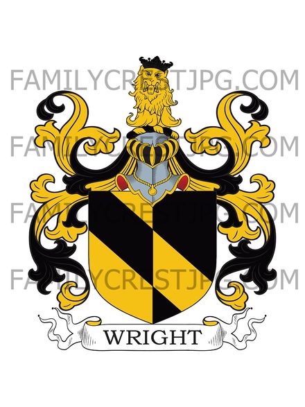 Wright Family Crest - Kent, England
