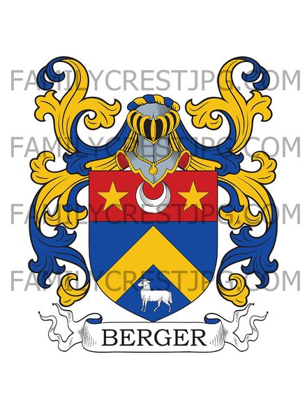 Berger Family Crest - Languedoc, France
