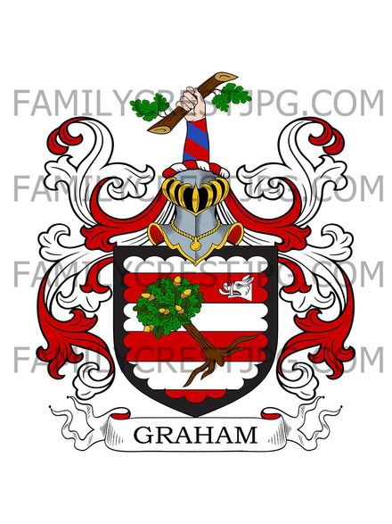 Graham Family Crest - Cumberland, England