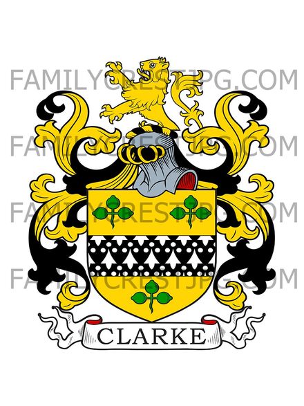 Clarke Family Crest - Hill Court Manor