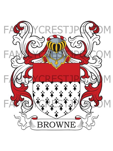 Browne Family Crest - Dublin, Ireland