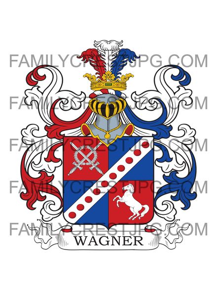 Wagner Family Crest - von Wehrborn 1863