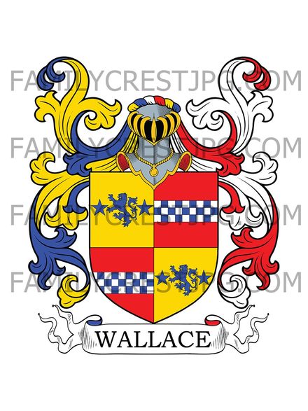 Wallace Family Crest - Arbroath, Scotland