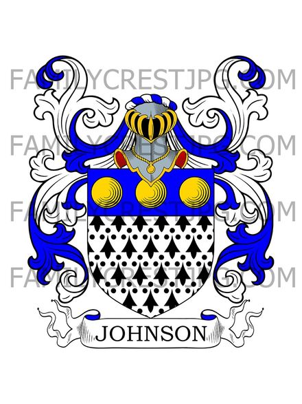 Johnson Family Crest - Hampshire, England