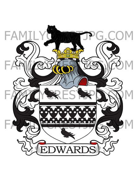Edwards Family Crest - London, England