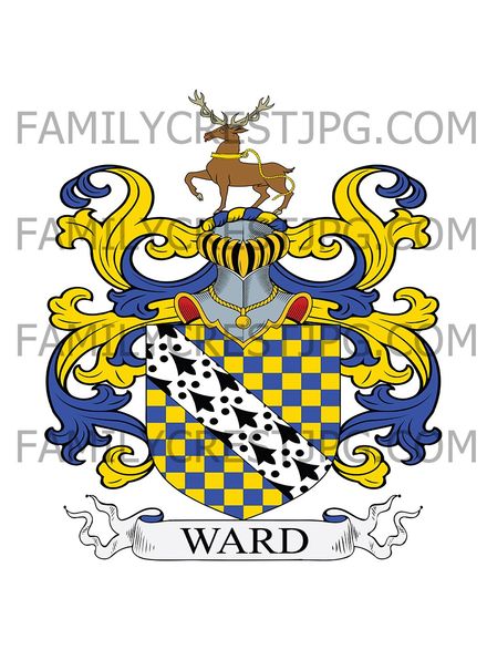 Ward Family Crest - Bixley, co. Norfolk, England