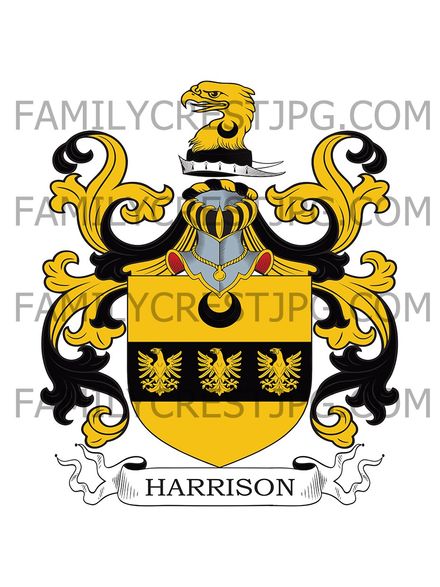 Harrison Family Crest - London and Penrith, co. Cumberland, England