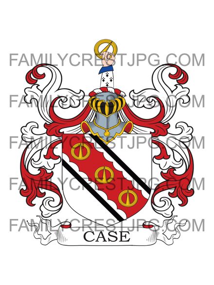 Case Family Crest - Hayton, co. Lancashire, England