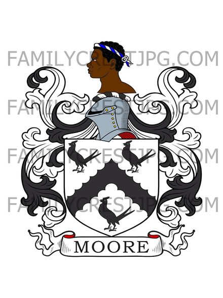 Moore Family Crest - Mooresfort, co. Tipperary, Ireland