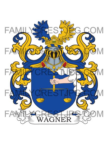 Wagner Family Crest - Bozen or Bolzano, Italy 1576