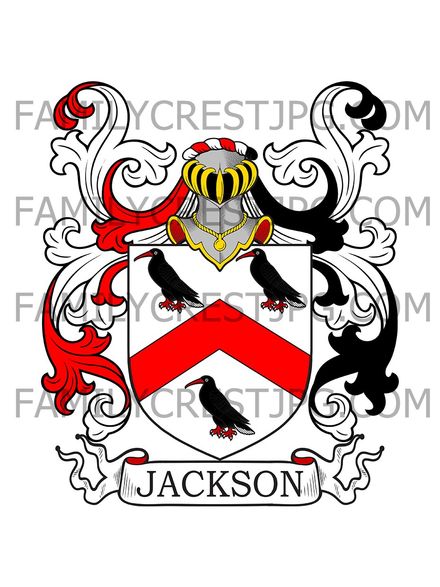 Jackson Family Crest - Lancanshire, England