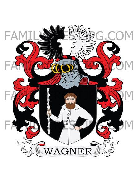 Wagner Family Crest - Hof, Bavaria