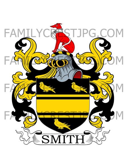 Smith Family Crest - Madford House, co. Devon, England