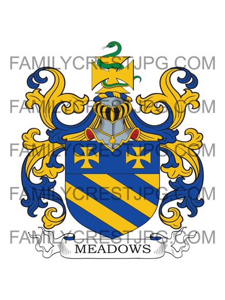 Meadows Family Crest - James Meadowe or Medowe (fl. 1600), doctor of divinity