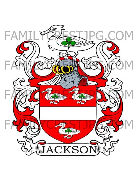Jackson Family Crest - Forkhill, co. Armagh, Ireland