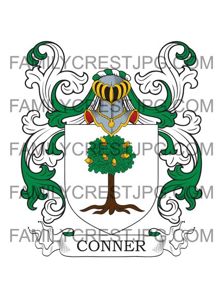 Conner Family Crest -Newtown, King&#x27;s County, Ireland