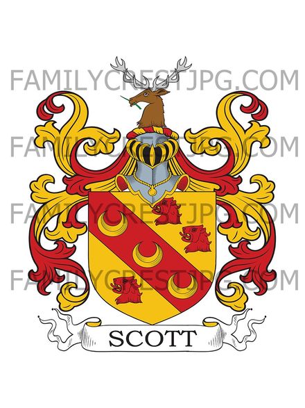 Scott Family Crest - Edinburgh, Scotland