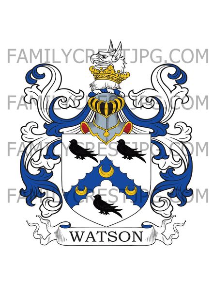 Watson Family Crest - Yorkshire, England