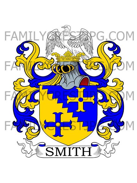 Smith Family Crest - Ellingham Hall, co. Norfolk, England