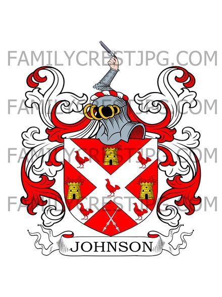 Johnson Family Crest - Cheshire, England