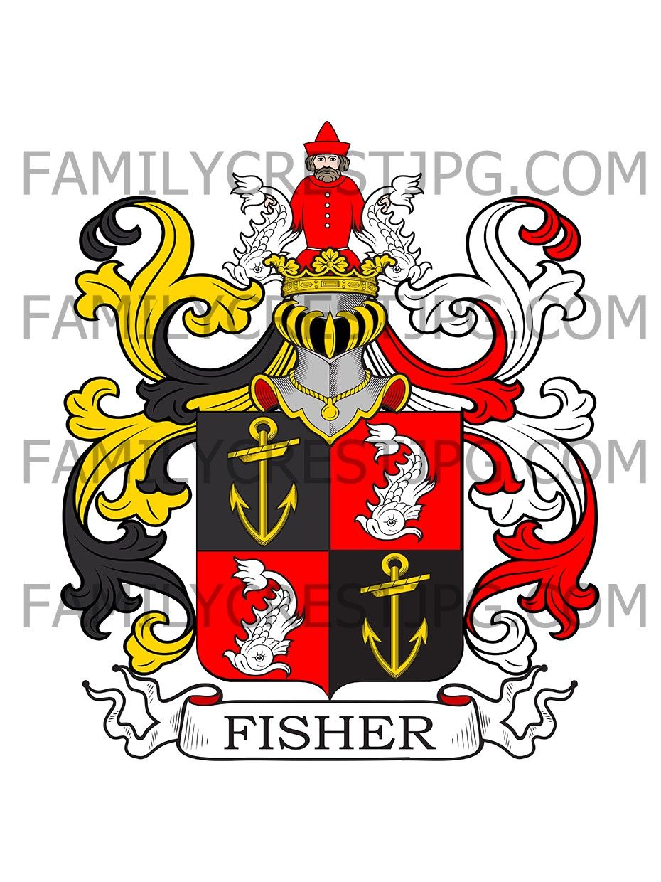 Fisher Family Crest - Germany - Fischer
