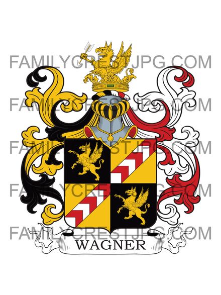 Wagner Family Crest - Austria 1626