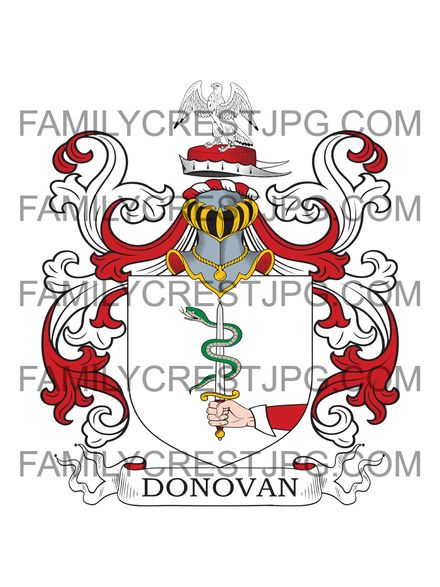 Donovan Family Crest - O&#x27;Donovan