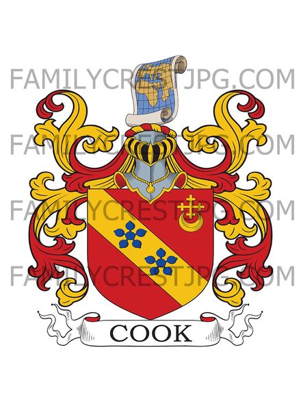 Cook Family Crest - Pittenweem, Scotland