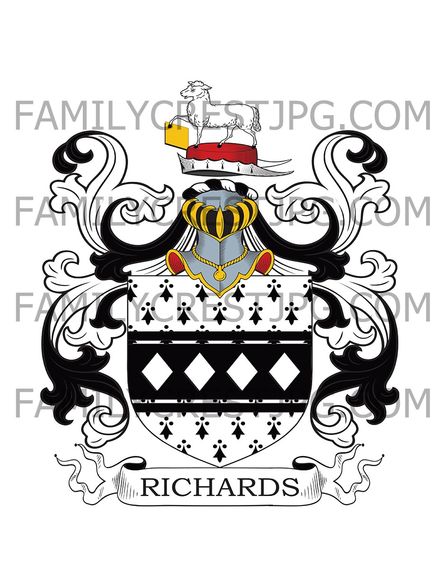 Richards Family Crest - Dorset, England