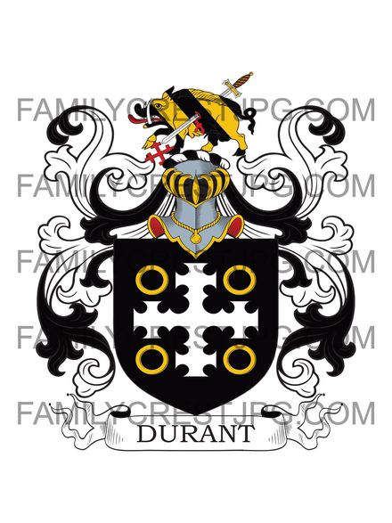 Durant Family Crest - Sharpham House, Ashprington, co. Devon, England