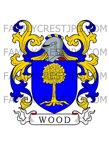 Wood Family Crest - Colpney, co. Aberdeen, Scotland