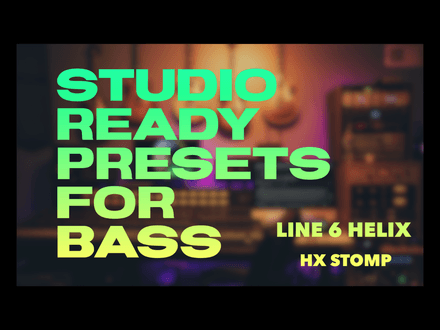 Studio Ready Presets For Bass Guitar