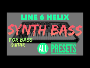 SYNTH BASS ON BASS GUITAR (All Presets)