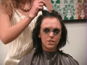 Fashion models Hair Buzz Cut at Nois Art Crawl Event Video VOD