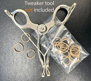 Lot of 20 Replacement Rubber Bands size 8 for the TWEAKER Hair Removal Tool