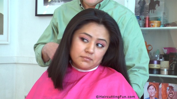 Veronica Braids Her Waist Long Hair + Her Haircut Digital Video on Demand VOD