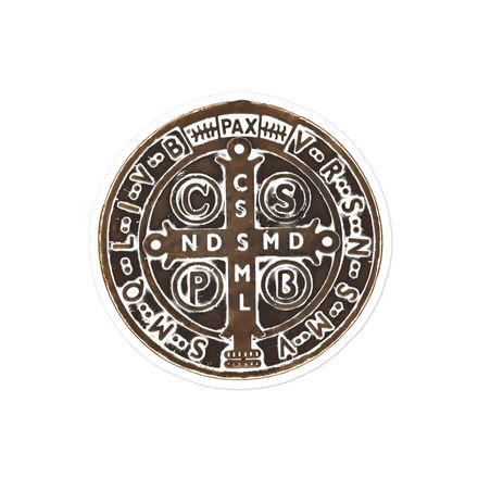 Sticker 4x4,  St. Benedict Medal, 4ouume design