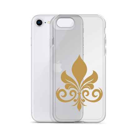 Clear Case for iPhone, Fleur de Lys, q4x75x