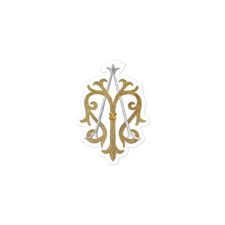 Sticker 3x3, Auspice Maria, Crest, kgvlsx