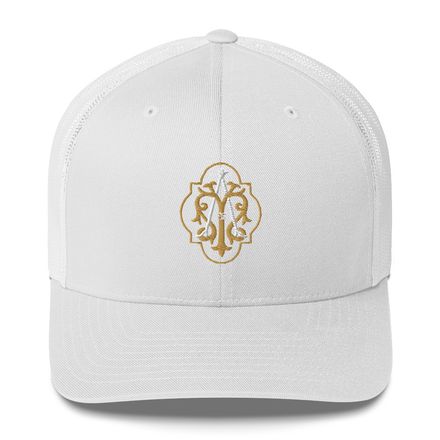 Retro Trucker Hat, Auspice Maria, Crest with outer edge, kdegvj