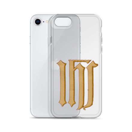 Clear Case for iPhone, IHS, Golden Pattern, gedziz