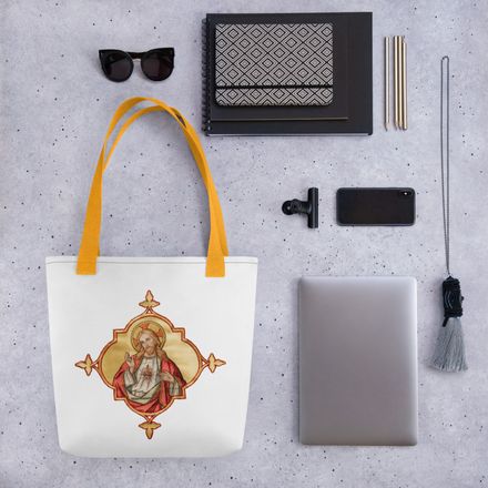 Tote Bag, Sacred Heart of Jesus, uyzh4h design