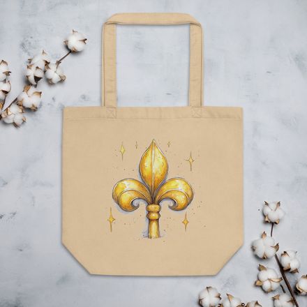 Eco Tote, Fleur de Lys, kiurqq